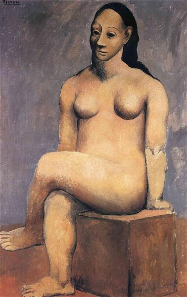 Pablo Picasso Oil Paintings Seated Woman With Her Legs Crossed